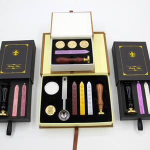 गर्म बिक्री रंगीन शिल्प बोतल मोम सील मोती मोम स्टाम्प मोम स्टाम्प किट - Product Image 2