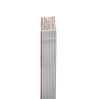 OEM personalizable UL758 estándar UL2651 105 °C 300V color gris con cable plano de PVC de rayas rojas