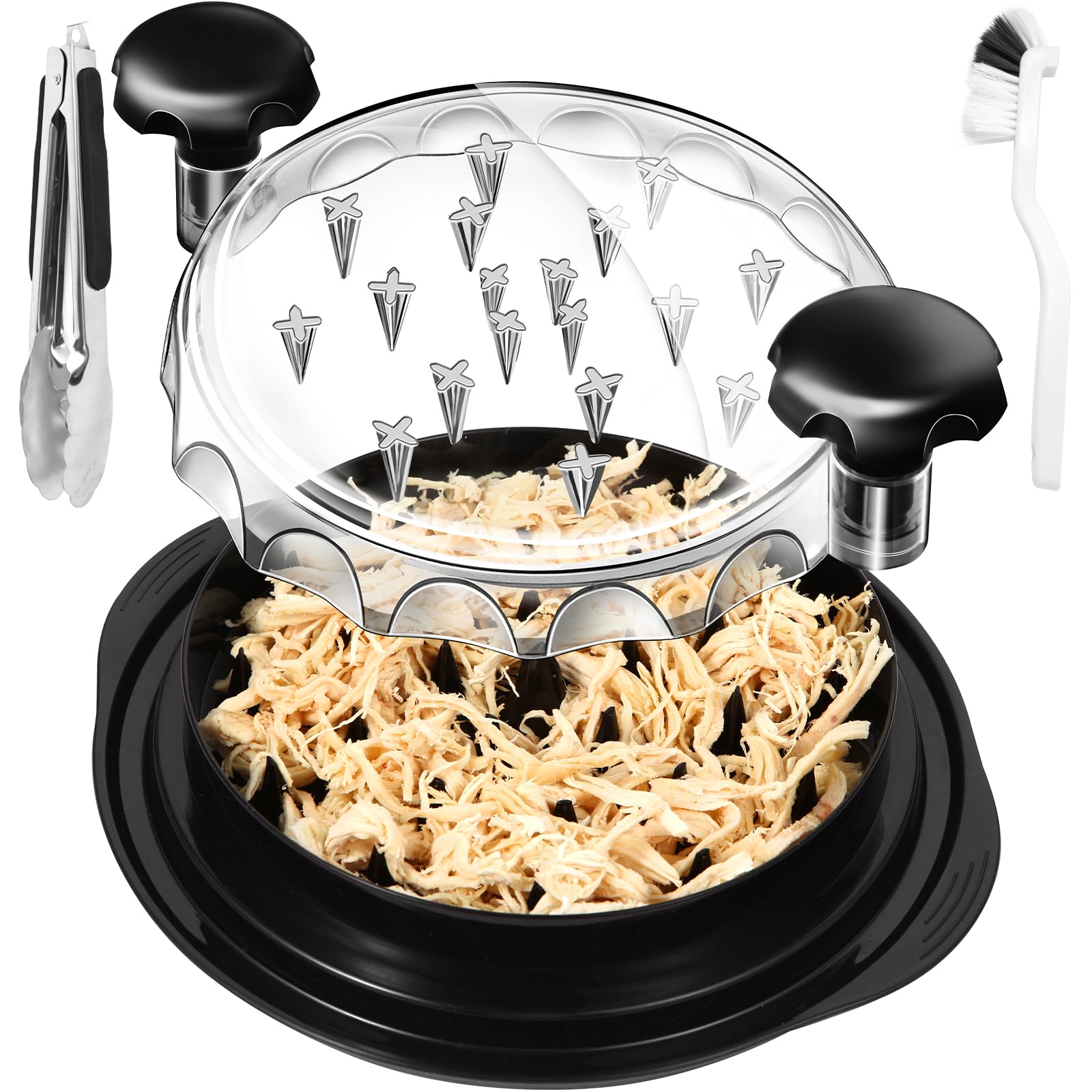 Brosse avec pince alimentaire noire
