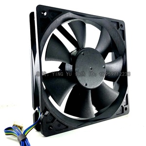 Ventilateur de refroidissement pour boîtier d'ordinateur Delta AFB1212SH 120x120x25mm 12V DC avec contrôle de vitesse PWM et double roulement à billes - Product Image 1
