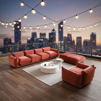 Meubles de salon, canapé-lit inclinable 2-3 places, design moderne, canapé modulaire en velours Mario Bellini Boucle