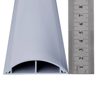 Gaine de câble en PVC gris n° 7, largeur extérieure 70 mm/2,76 po, avec adhésif, pour décoration électrique