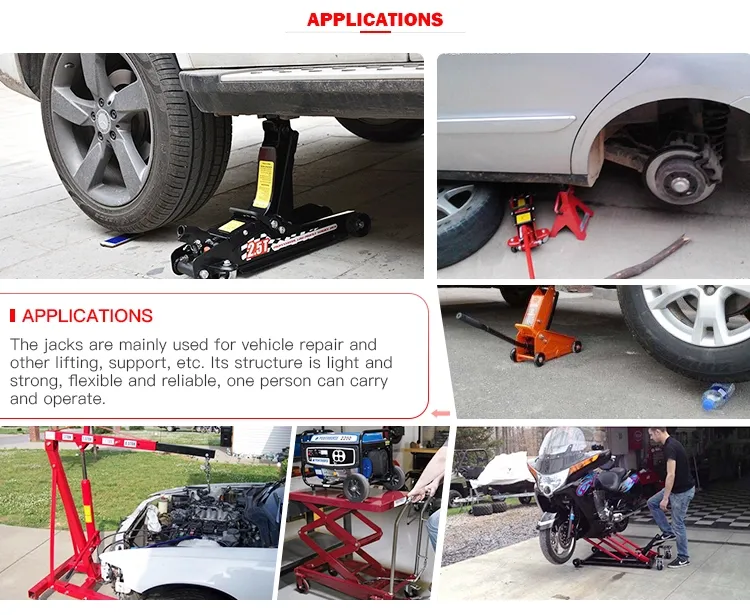 3 tonnes En Aluminium rapide ascenseur double pompe cric en acier voiture jacks vérin