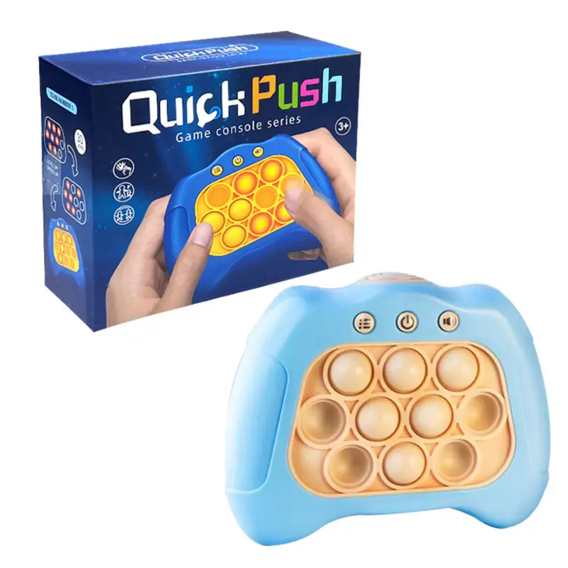 Juego de rompecabezas para niños Consola de juegos de rompecabezas de empuje rápido Pops It Electronic Pops It Pro Game Quick Push Toys Regalo para niños