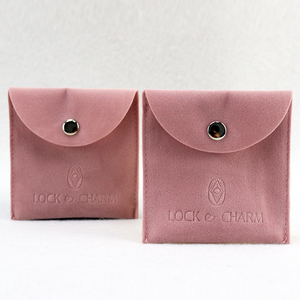 Luxury Fashion <b>Envelope</b> Jewelry Pouch Bag Custom Logo Suede Jewelry Packaging Bags <b>Gift</b> Velvet for Jewelry - Product Image 1