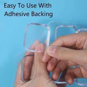 Butée murale carrée en PU auto-adhésive et réglable, amortissante et anti-collision, pour la protection des meubles – Vente en gros - Product Image 4