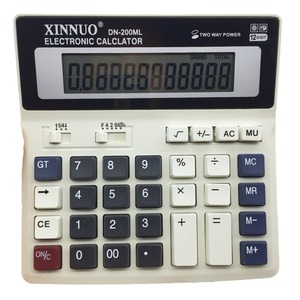 Calculatrice électronique Xinnuo DN-200ML à 12 chiffres, alimentée par énergie solaire, pour usage de bureau - Product Image 3
