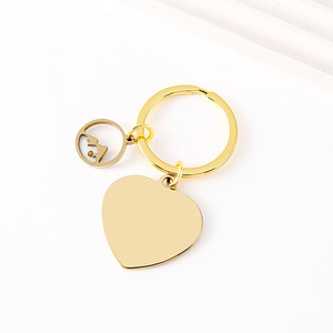 Llavero con Colgante de Semillas de Mostaza Redondas con Diseño de Fe y Creencia, Personalizado, Grabado en Acero Inoxidable, con Corazón en Blanco - Product Image 4