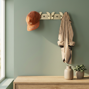Porte-manteau mural papillon minimaliste pour manteaux et casquettes, à fixer derrière les portes ou les murs, design sculpté durable - Product Image 5