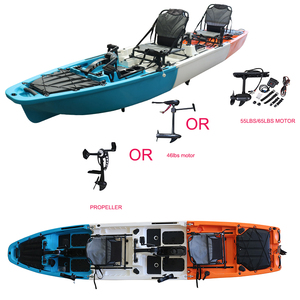 <span class=keywords><strong>Kayak</strong></span> Modular Doble de 14 Pies, 3 Piezas, Tipo Sit-on-Top, con Pedales, para Pesca, <span class=keywords><strong>Kayak</strong></span> de Dos Plazas con Pedales, HDPE, Venta al Por Mayor - Product Image 2