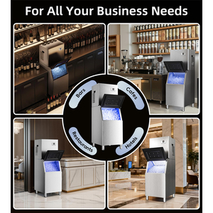 Coldstar CK-380 180Kg 24H Fast <b>Making</b> Air Cooling Square <b>Ice</b> Maker Stainless Steel Commercial <b>Ice</b> Block <b>Machine</b> 220V Restaurant - Product Image 4