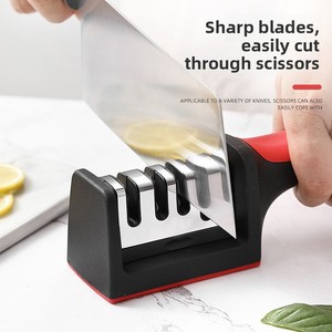 Wholesale Multifunctional Stainless Steel Knife Sharpening Tool Home Use Quick <b>Stone</b> Fixed-Angle <b>Sharpener</b> Scissors Kitchen - Product Image 1