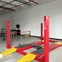Machine d'alignement de roues 3D, combinée à un élévateur de voiture à 4 poteaux, pour atelier automobile, avec certification CE