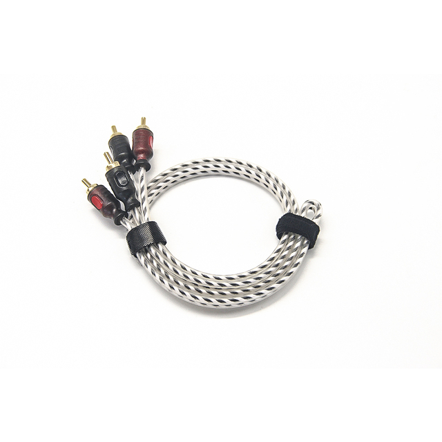 Pure Copper Twisted Pair Male-Male RCA Adapter Cable 3.6m for Car Speakers Braid Shielding PVC Jacket Home Theater DVD Players
