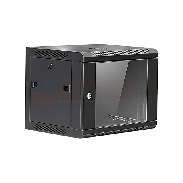 Industrial 12U Wall Mount Network Cabinet SPCC Server Rack Enclosure for Office Network Equipment