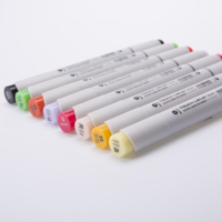 Nouvel arrivage de marqueurs d'art multicolores pour gâteaux chauds, étanches, à base d'alcool et d'huile, fournitures d'art