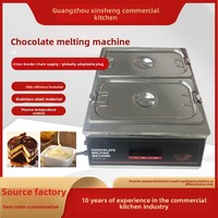 Fondeuse à chocolat commerciale haute capacité, machine multifonctionnelle pour faire fondre le chocolat et le fromage, idéale pour les hôtels, les pâtisseries et les cafés