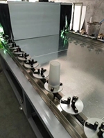 Machine de séchage UV à convoyeur rotatif 380V 6.5kW pour bouteilles plates et cylindriques, sécheuse UV continue pour l'usine de fabrication d'emballages cosmétiques