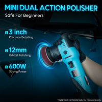 Polisseuse orbitale double action Car Shield 3 pouces 600W à longue portée pour lustrage automobile
