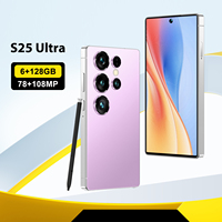 Teléfono Inteligente S25 Ultra Mini 4G 5G Económico, Deca Core, LTE/CDMA, 6GB+128GB, 5.0'', Larga Duración de Batería, Desbloqueado, Doble SIM, IMEI Educativo