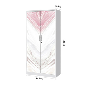 Flor Transferencia Doble Puerta Corredera Armario <span class=keywords><strong>Almira</strong></span> armario de acero - Product Image 4
