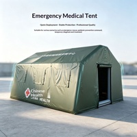 Tente médicale gonflable imperméable à double couche pour toutes les saisons, prévention des épidémies, isolation, secours d'urgence en plein air