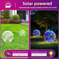 Lampe flottante gonflable à LED solaire à changement de couleur, en PVC, étanche, portable et légère pour l'extérieur