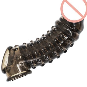 Herren Double Lock verdickte körnige Schwimmpunkt-Ejakulation verzögerung Wolf Tooth <span class=keywords><strong>Crystal</strong></span> <span class=keywords><strong>Sleeve</strong></span> - Product Image 6