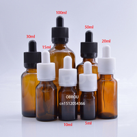 Weiße, Schwarze und Rosa Glasfläschchen mit Pipette 5ml-100ml, Hautpflege-Serumfläschchen mit Roségold-Tropfverschluss