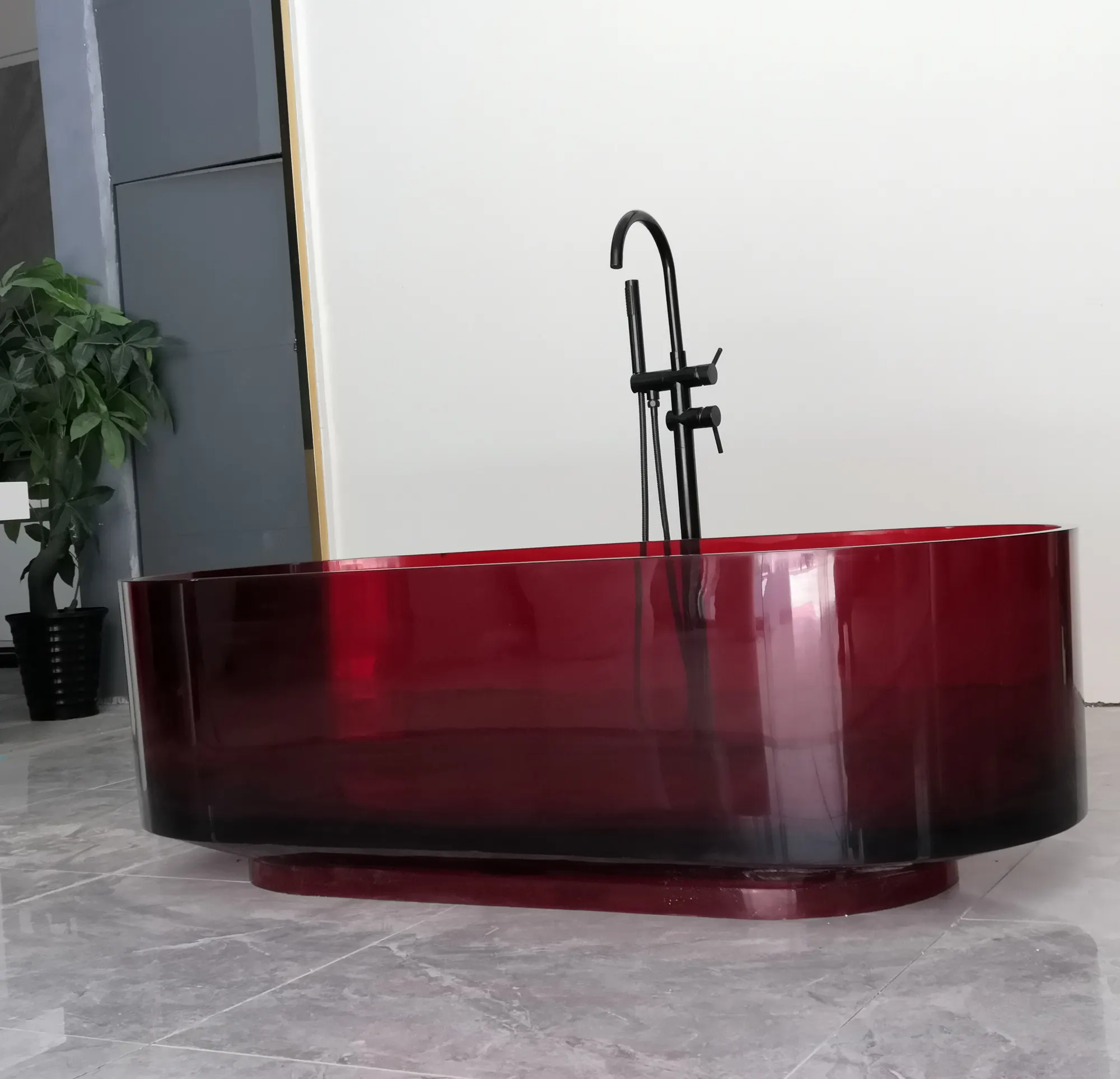 Hotel-Badezimmer Innenbäder modernes Design transparente kunststein-Badewanne verkaufsplatz freistehende Badewanne zu verkaufen