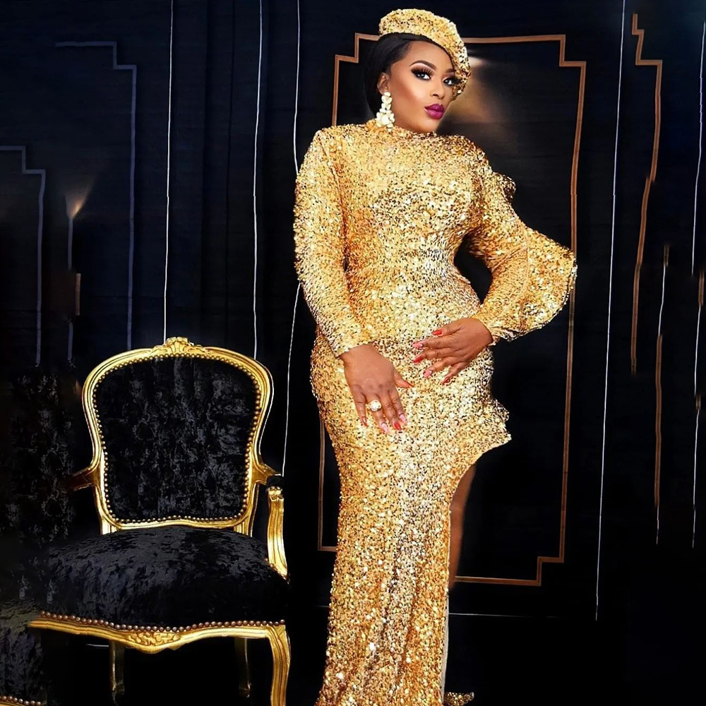 plus gold dresses for women Dressime Woman's Plus Size Gold Formal Dress Sparkly Sheath One Shoulder  Metallic Long Evening Dress – dressime main image 1