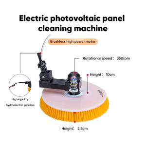 แปรงทำความสะอาดแผง<span class=keywords><strong>โซ</strong></span>ลาร์<span class=keywords><strong>เซลล์</strong></span>แบบใช้ไฟฟ้าในครัวเรือน รุ่นมอเตอร์ไร้แปรงถ่าน แบบเสาอะลูมิเนียมหัวเดียว 3.5 เมตร - Product Image 4