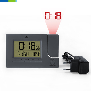 Horloge de <span class=keywords><strong>projecteur</strong></span> numérique intelligente alarme de répétition pivotante réglable avec affichage LCD de l'heure et de la température utilisation de salon extérieur de bureau - Product Image 6