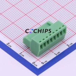 KF2EDGK-2.54-8P Plug-in Terminal Block P=2.54mm Connector ( Connector Type: Plug )( Construction: 1x8P )( Pitch: 2.54mm ) - Product Image 2