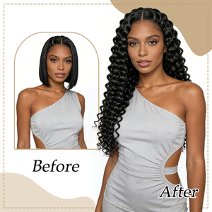 ผมแท้ธรรมชาติแบบเวฟ 100 กรัม ขายส่ง แบบมัด 100% ผมบราซิลแบบไม่ผ่านกระบวนการ  แบบมัดสองชั้น - Product Image 4