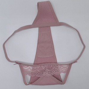 Lencería transpirable de algodón acanalado con lazo, estilo japonés, bragas tipo tanga con encaje para niñas - Product Image 6