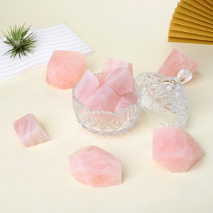 Wholesale Healing Crystal Miner Carved Famous Energy Stone Rose Quartz Block & <b>Cube</b> Eco-Friendly MOSAIC DIY for Home Decoration - Product Image 5