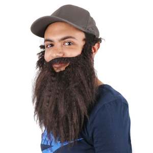 <span class=keywords><strong>Peluca</strong></span> de barba larga sintética para <span class=keywords><strong>hombre</strong></span> de alta calidad con apariencia Natural para disfraz de <span class=keywords><strong>Cosplay</strong></span> de Carnaval de fiesta - Product Image 2