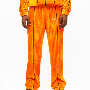 Men Polyester Jogging Suit Two Piece Set 3m Reflective Strip Velvet <b>Zip</b> <b>up</b> <b>Jackets</b> and Pants Custom Velour Tracksuit Men - Product Image 5