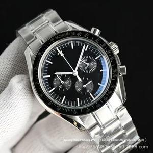 Montre mécanique entièrement automatique Moonwatch Super Apollo Series, chronographe multifonction, acier inoxydable, résistante à l'eau jusqu'à 100 m - Product Image 1