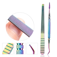 Double extrémité pointe perceuse stylo Double enlever le vernis à ongles colle photothérapie ongles en acier rartifact dissolvant à ongles couteau