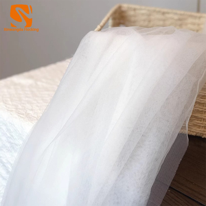 Voile suisse transparent pour la location d'accessoires de <span class=keywords><strong>fleuriste</strong></span>, drapé pour arche de ballons, rideau de scène de mariage, jupe de table, couture DIY, couleur personnalisée, OEM - Product Image 1
