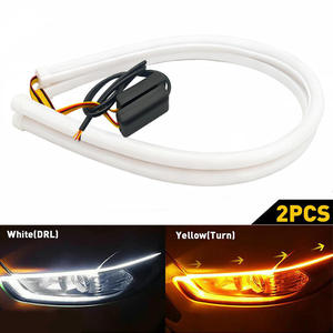 ไฟ LED RGB สำหรับไฟหน้ารถยนต์ สภาพใหม่ แถบไฟวิ่งสีสันสวยงาม พร้อมไฟเดย์ไลท์ ไฟเลี้ยว ไฟเบรก หลายโหมด - Product Image 1