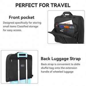 BSCI factory Custom <b>Travel</b> & Business Trips Suit Carry On <b>Garment</b> <b>Bag</b> With Shoulder Strap - Product Image 3