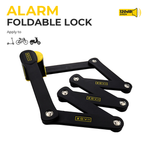 Sistema de Alarma <span class=keywords><strong>Antirrobo</strong></span> Inteligente de 120dB con Garantía de Calidad, Candado de Seguridad Plegable de Acero Endurecido para Motocicleta, Certificado IP67/CE - Product Image 1