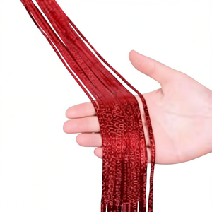 Striscioni Stampati per Feste, Rettangolari Rossi, Realizzati a Macchina con Serigrafia per Eventi Festivi e Compleanni - Product Image 1