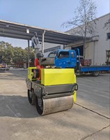 Compacteur vibrant à double tambour autoporté 550 kg 0,5 tonne à double entraînement et double vibration