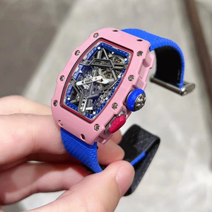 Reloj Mecánico de Moda para Mujer 2026, 0704, Caja de Cerámica Rosa, Reloj Ultrafino, Reloj Esencial - Product Image 3