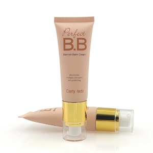 Emballage personnalisable pour petit tube de crème BB, fabriqué en usine, tube ovale en plastique avec pompe, imprimé en couleur, conteneur cosmétique vide - Product Image 4