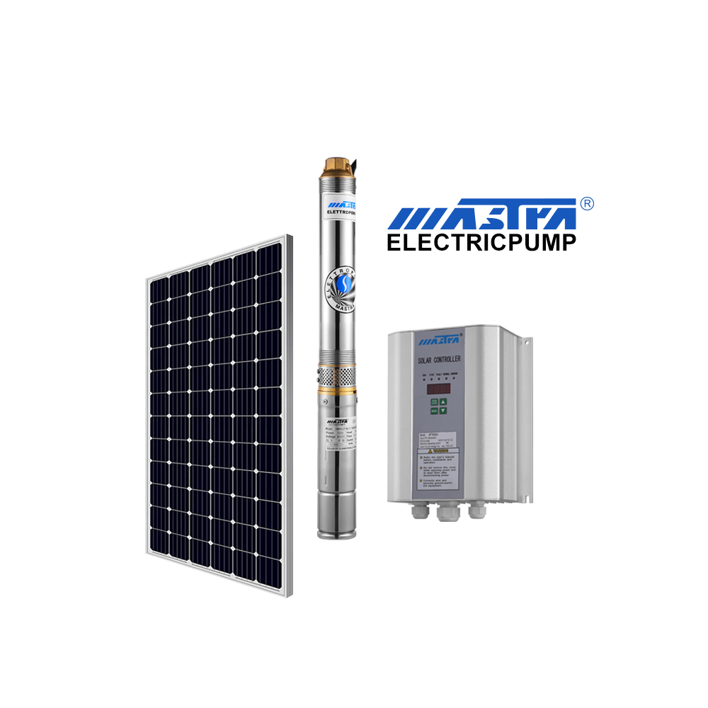 MASTRA 4 дюйма 48v 500w большой поток водяной насос для воды из нержавеющей стали dc Солнечный водяной насос системы